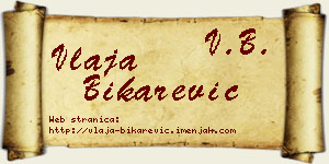 Vlaja Bikarević vizit kartica